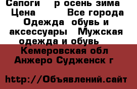 Сапоги 35 р.осень-зима  › Цена ­ 700 - Все города Одежда, обувь и аксессуары » Мужская одежда и обувь   . Кемеровская обл.,Анжеро-Судженск г.